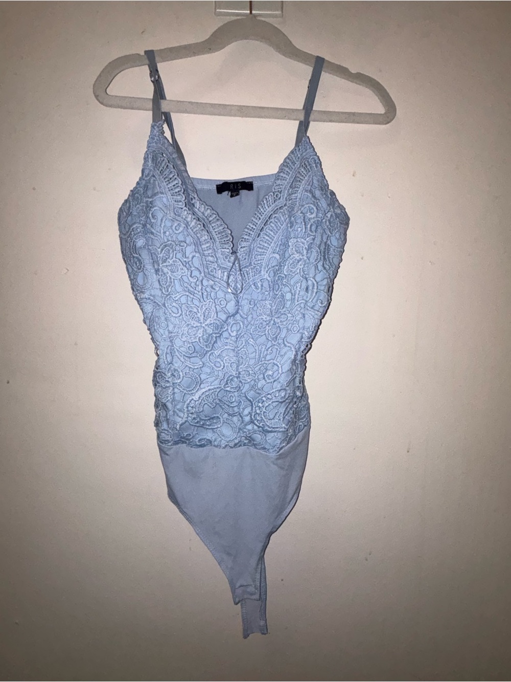iris Light Blue Lace Bodysuit